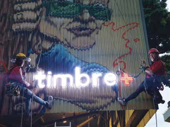 Timbre signage installation, supplied Prope project image