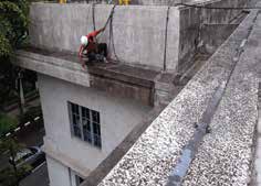 Façade restoration access work, supplied Prope Singapore Family Court project image